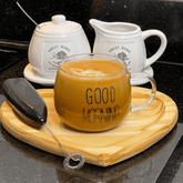 Mini Mixer Elétrico para Bebidas em Aço Inox e Plástico Preto - Ela Decora